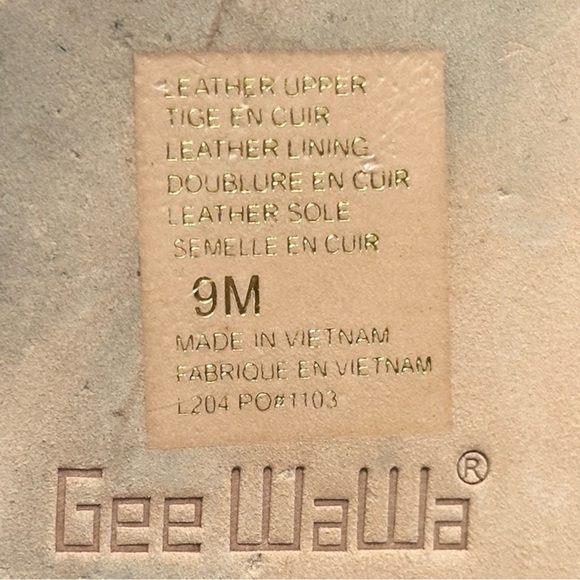 Gee Wawa Leopard Print Gladiator Sandals 9M Lace Up Leather Haircalf Boho Flat - Picture 9 of 10